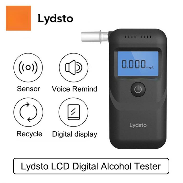 all in one place גאדג'טים New Lydsto Digital Alcohol Tester Professional Alcohol Detector Breathalyzer Police Mini Meter LCD Screen Display
