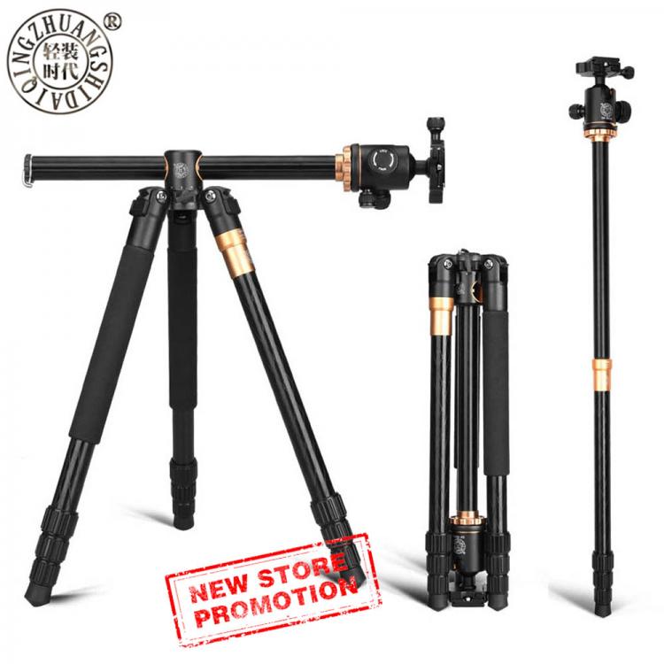 all in one place מצלמות ונלווים Portable Compact Travel Horizontal System Tripod Q999H Professional Camera Tripods 61 Inch for Leica Nikon Sony SLR DSLR Cameras