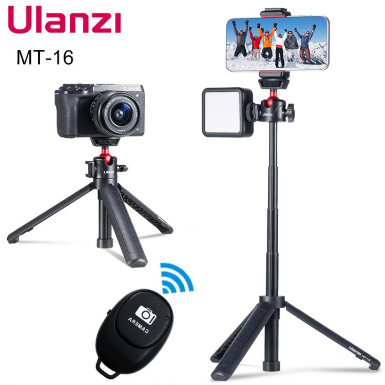 all in one place מצלמות ונלווים Ulanzi MT-16 Extend Tripod 1/4'' Tripod Monopod with Cold Shoe Ballhead for Mirrorless camera Smartphone Vlog Tripod Fol