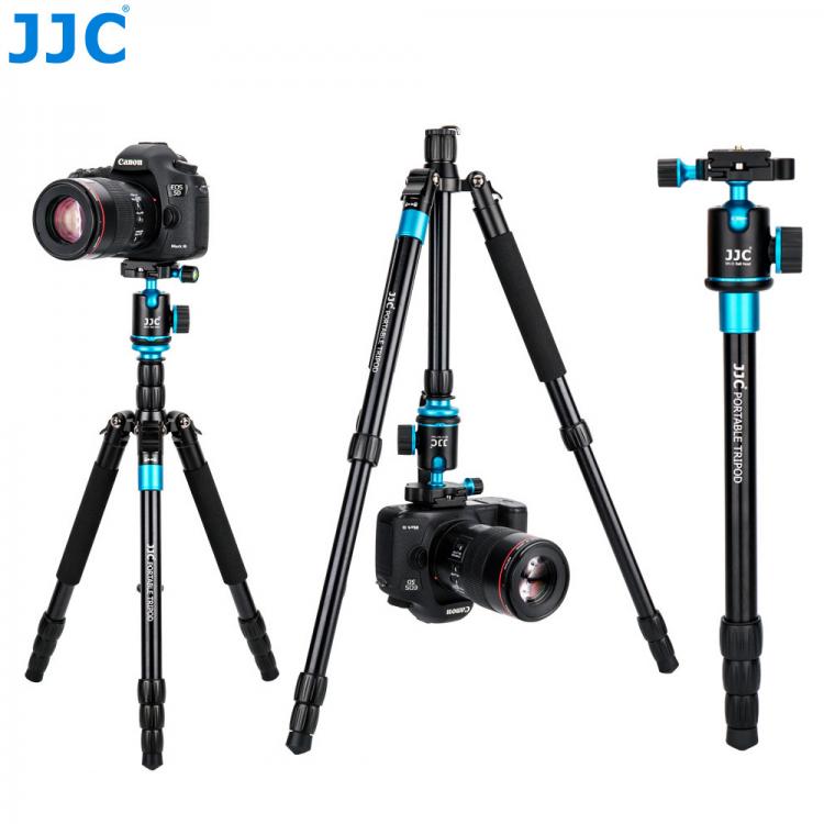 all in one place מצלמות ונלווים JJC Professional Portable Camera Tripod Stand  Aluminum Vlog Stand Monopod Ball Head for Canon Nikon Sony Fujifilm Olympus DSLR