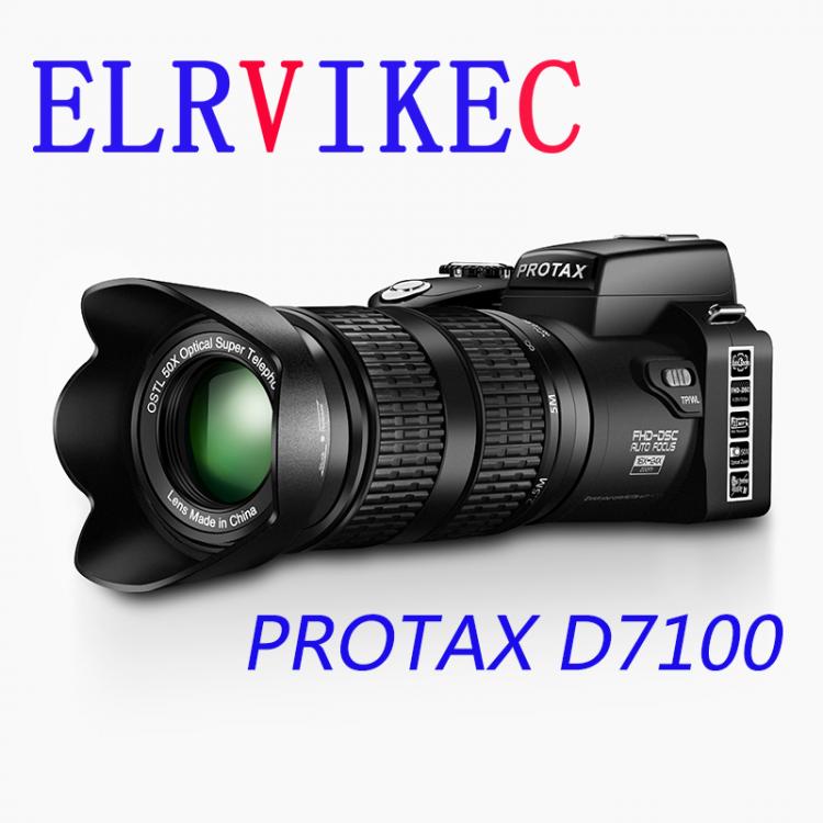 all in one place מצלמות ונלווים ELRVIKEC HD Digital Camera PROTAX D7100 33Million Pixel Auto Focus Professional SLR Video Camera 24X Optical Zoom Three Lens