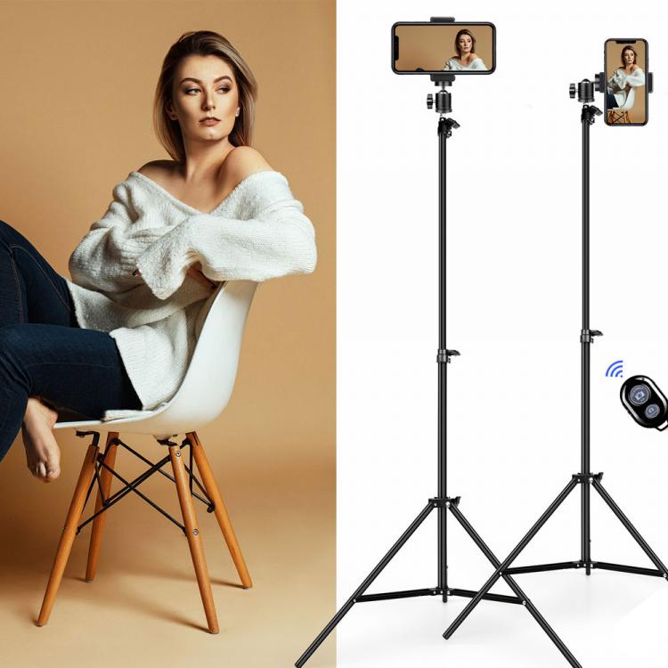 all in one place מצלמות ונלווים Tripod For Mobile Phone Holder Adjustable Stand Selfie Stick With Remote Photography Photo Kit For Camera Gopro Ring Light NE083