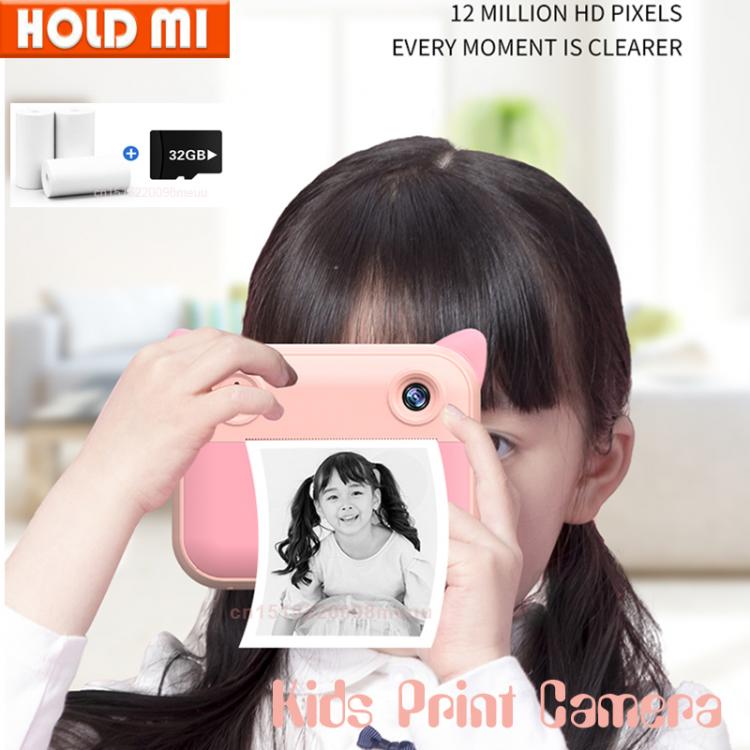 all in one place מצלמות ונלווים Children Camera Instant Print Camera For Kids Camera 1080P HD Digital Camera with Photo Paper Child Toy Camera For Birthday Gift