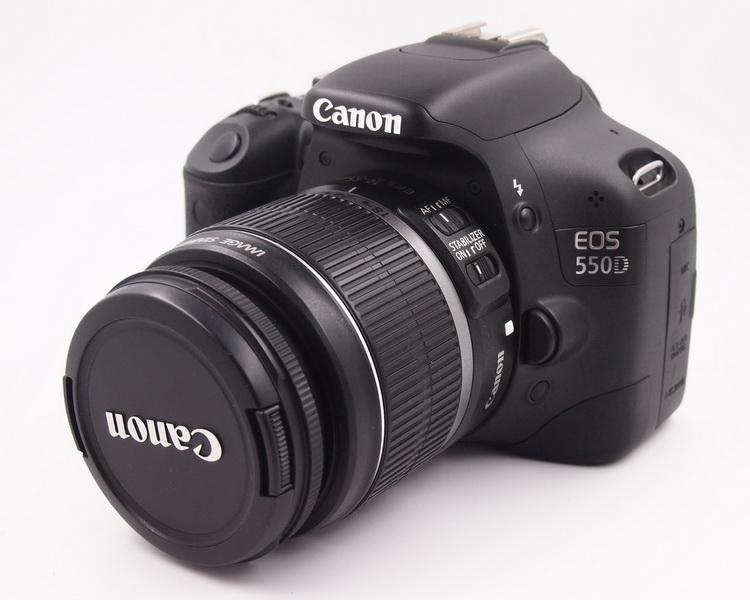 all in one place מצלמות ונלווים USED Canon EOS 550D 18 MP CMOS APS-C Digital SLR Camera with 3.0-Inch LCD and with EF-S 18-55mm f/3.5-5.6 is II Lens