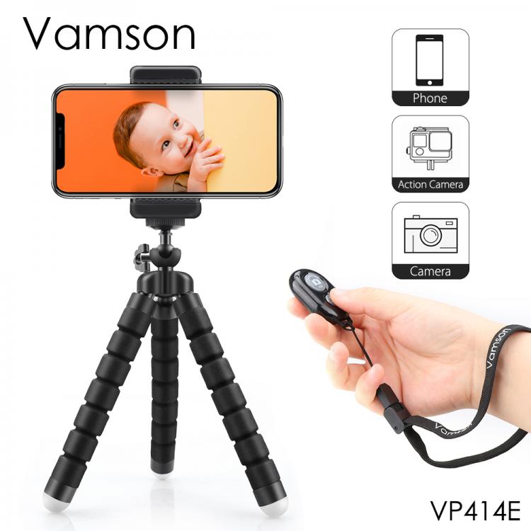 all in one place מצלמות ונלווים Vamson Mini Tripod for Phone Flexible Leg Gorillapod Octopus Tripod Mobile Phone camera for iphone for Xiaomi for Samsung VP414F
