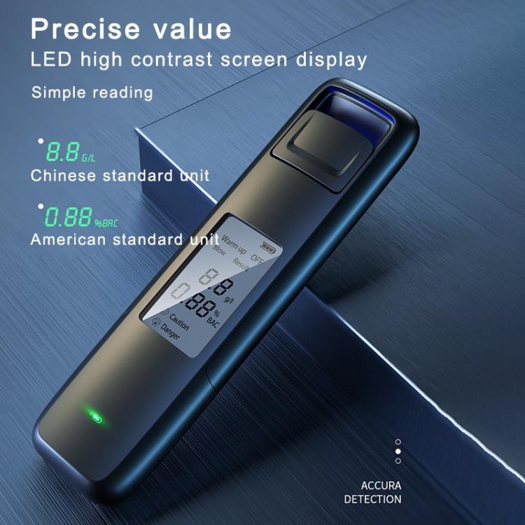 all in one place גאדג'טים New Portable Non-Contact Alcohol Breath Tester with Digital Display Screen USB Rechargeable Breathalyzer Analyzer High Accuracy