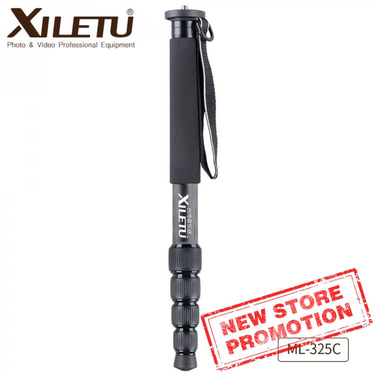 all in one place מצלמות ונלווים Xiletu ML-325C Carbon Fiber Tripod Monopod Stable Pole For Canon Nikon Digital Camera With Stainless Steel Spike