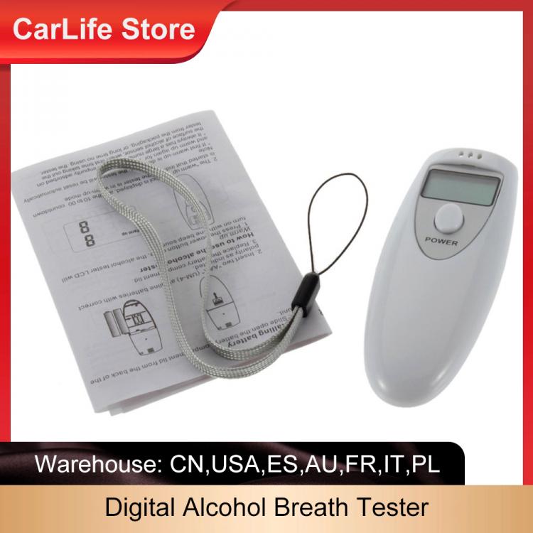 all in one place גאדג'טים New Promotion Professional Pocket Digital Alcohol Breath Tester Analyzer Detector Test Testing PFT-641 LCD Display