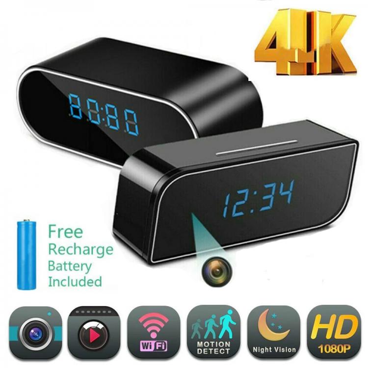 all in one place מצלמות ונלווים 4K/1080P ip webcam  Wireless WIFI Mini Clock Camera Security Surveillance Camcorder Night Vision Motion Detect Micro Body Cam