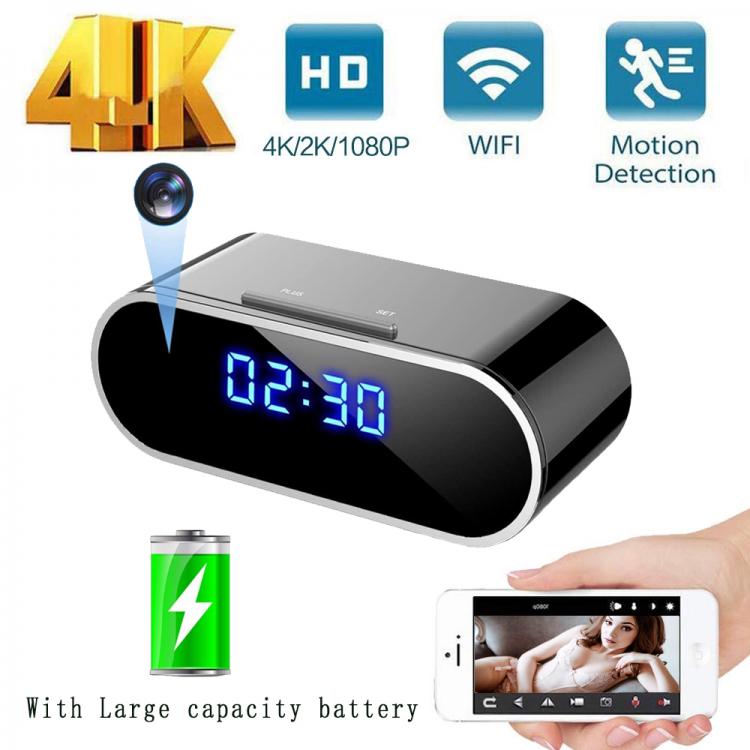 all in one place מצלמות ונלווים Mini Camera Clock HD WIFI Control Concealed IR Night Vision View Alarm DVR Camcorder Home Secret Invisible Surveillance camera