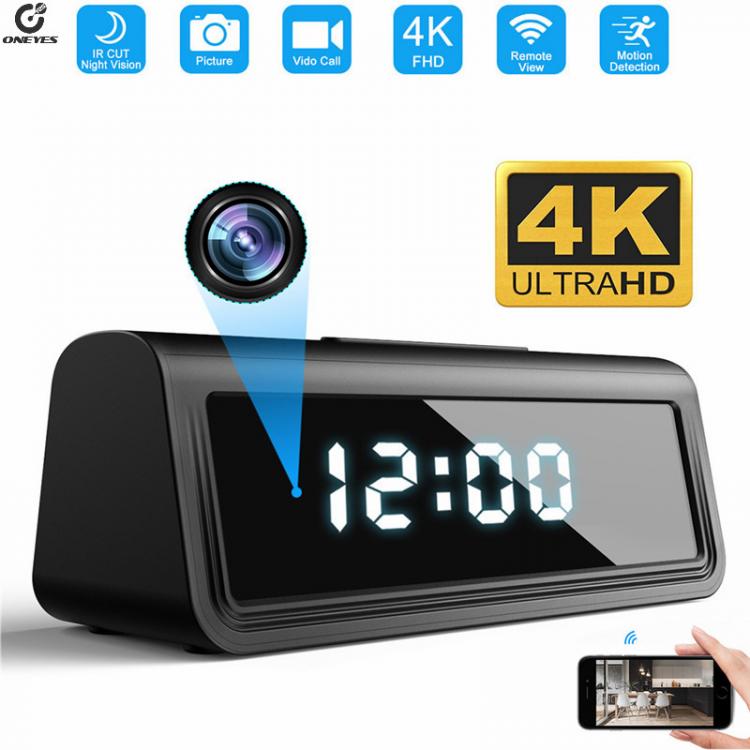 all in one place מצלמות ונלווים wifi camera Secret Clock micro camera Security Cam Night Vision Motion Detect Camcorder 166degree 4K HFD micro camera espia