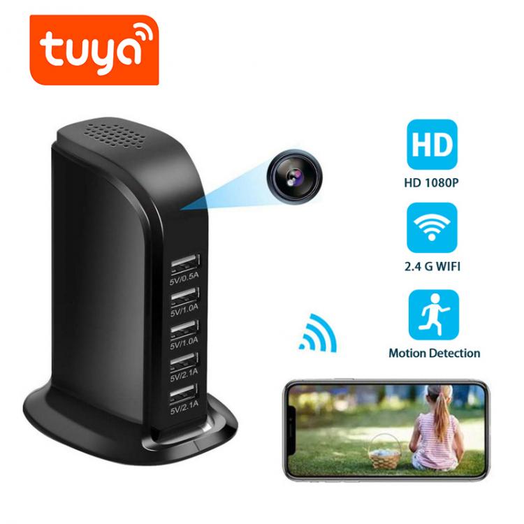 all in one place מצלמות ונלווים Yoothi Tuya USB Charger Camera WIFI Secret Mini Camcorders Micro Home Security Camera Video Surveillance Indoor Mini IP Camera