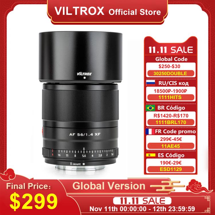 all in one place מצלמות ונלווים Viltrox 56mm F1.4 Auto Focus Portrait Large Aperture Lens Telephoto Lens for Fujifilm Fuji X Mount Camera Lens X-T30 X-T3 X-T4
