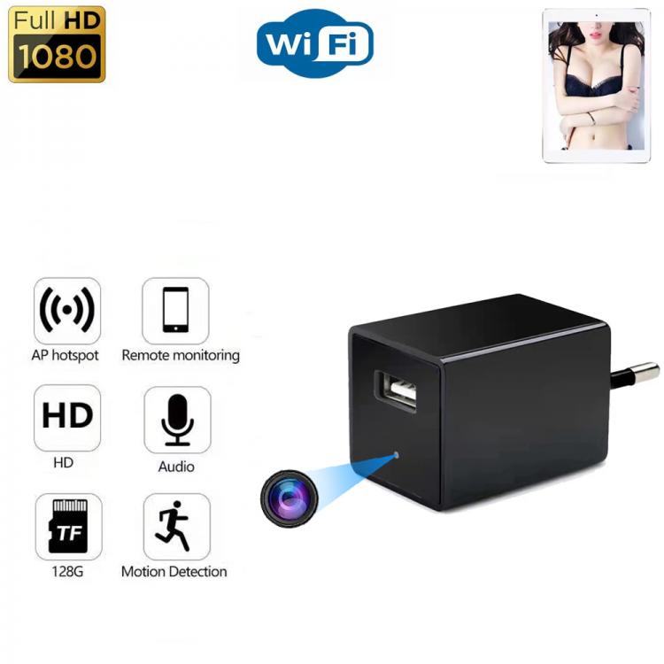 all in one place מצלמות ונלווים DV/Wifi Mini Camera Plug Power Adapter Wireless IP Camera 1080P HD Home Security Surveillance Motion Detect+USB Charging Port