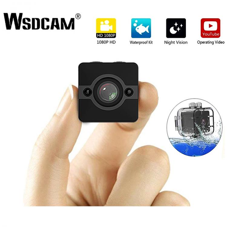 all in one place מצלמות ונלווים Wsdcam 1080P Mini IP Camera HD Waterproof Wide-angle Lens Camcorder Sport DVR Infrared Night Vision Micro Cam Small Camera SQ12