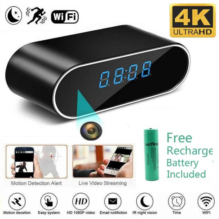 all in one place מצלמות ונלווים HD 4K Wireless Wifi Mini Clock Camera Oculta Alarm Camcorder Watch 1080P IP/AP Security Night Vision Motion Detection Remote
