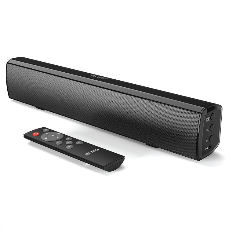 all in one place ביתית Majority Bowfell Small Sound Bar for TV with Bluetooth, RCA, USB, Opt, AUX Connection, Mini Sound/Audio System for TV Speakers/Hom