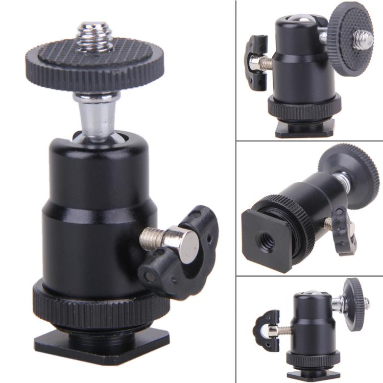 all in one place מצלמות ונלווים 1pc For Camera Tripod LED Light Flash Tripod Bracket Holder Mount 1/4 Hot Shoe Adapter Cradle Ball Head