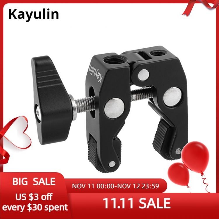 all in one place מצלמות ונלווים Kayulin New design Super Crab Clamp With 1/4"-20 & 3/8"-16 Mounting Points for photo studio