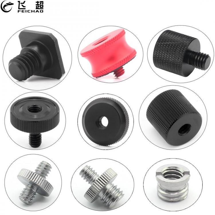 all in one place מצלמות ונלווים 1/4 3/8 5/8 Thread Screw Mount Adapter Tripod Plate Flash Light Converter Mic Hotshoe Holder SLR Camera Photo Studio Accessories