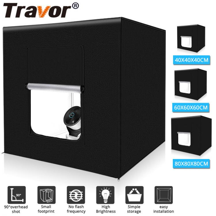 all in one place מצלמות ונלווים Travor light Box 40 60 80cm Portable Softbox Photo Lightbox Tent With 3 Colors Background For Studio Photography Box LED Light