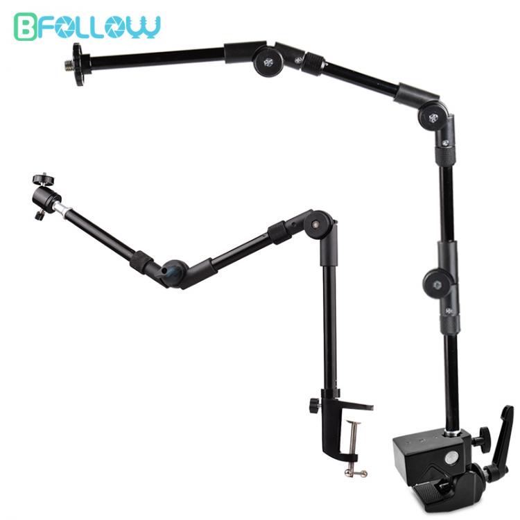 all in one place מצלמות ונלווים BFOLLOW Magic Articulated Arm 25" 32" Super Clamp Mount for DSLR Camera Light Shooting Overhead Video Studio Friction Br