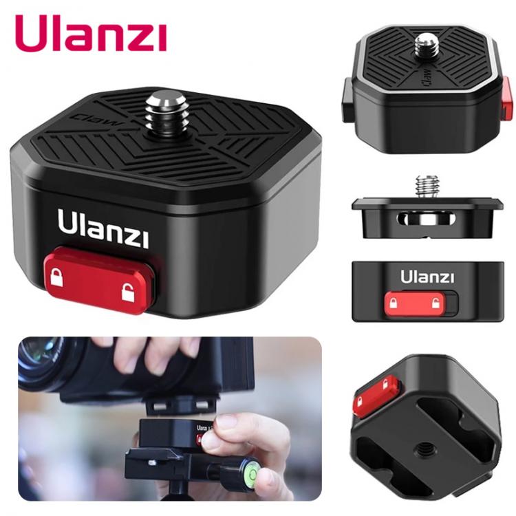 all in one place מצלמות ונלווים Ulanzi Claw Quick Release Plate Clamp DSLR Gopro Action Camera Tripod Adapter Mount Plate Board Shoulder Strap Clamp Adapter