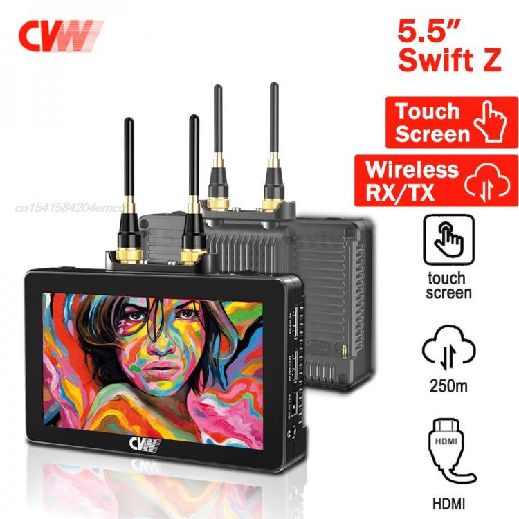 all in one place מצלמות ונלווים CVW Swift Z 5.5 inch Touch Screen Monitors Wireless Transmission System HDMI HD image Transmitter Receiver for Smartphone DSLR