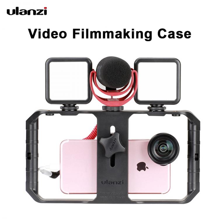 all in one place מצלמות ונלווים Ulanzi U Rig Pro Smartphone Video Rig With 3 Mounts Video Recording Cell Phone Stabilizer Filmmaking Case Filming Accessories
