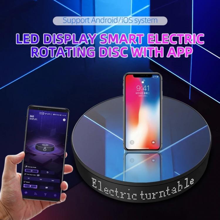 all in one place מצלמות ונלווים 20CM Smart Electric Rotating Stand APP Intelligent Control Turntable Noiseless Mirror Shooting Swivel Base /w LED Screen Display