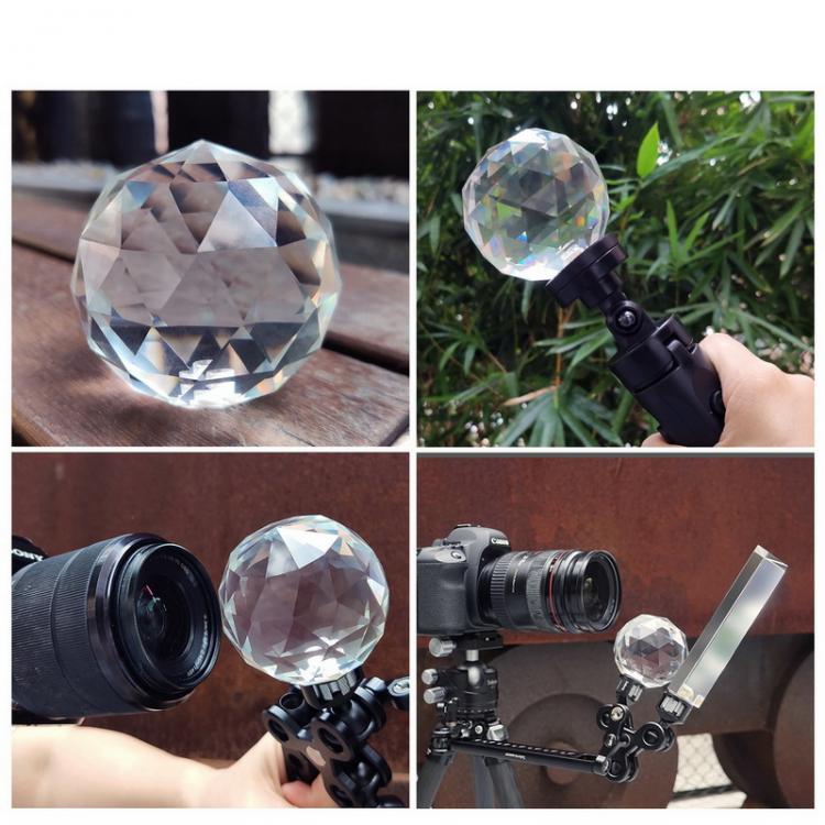 all in one place מצלמות ונלווים Photography Prism with 1/4'' Vlogger Photography Crystal Ball Optical Glass Magic Photo Ball Photography Studio Accessor