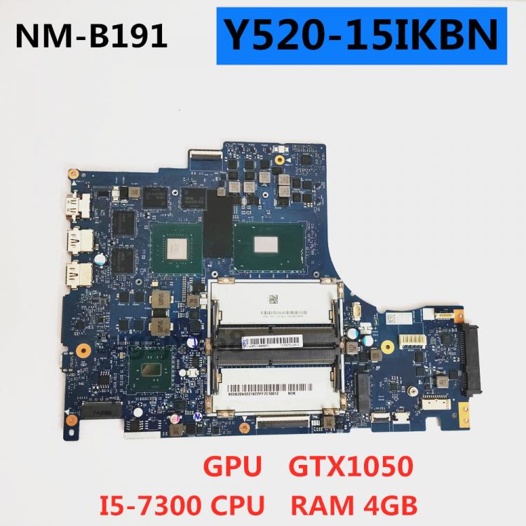 all in one place חומרה DY512 NM-B191 motherboard For Lenovo Legion Y520-15IKBN Laptop Motherboard  i5-7300HQ GTX1050graphics card RAM4G FRU:5B20N00219