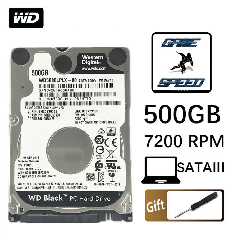 all in one place חומרה WD Black 500G 2.5" SATA III Internal Hard Disk Drive 500Gb gaming game HDD HD Harddisk 32M 7mm 7200 RPM for Notebook Laptop
