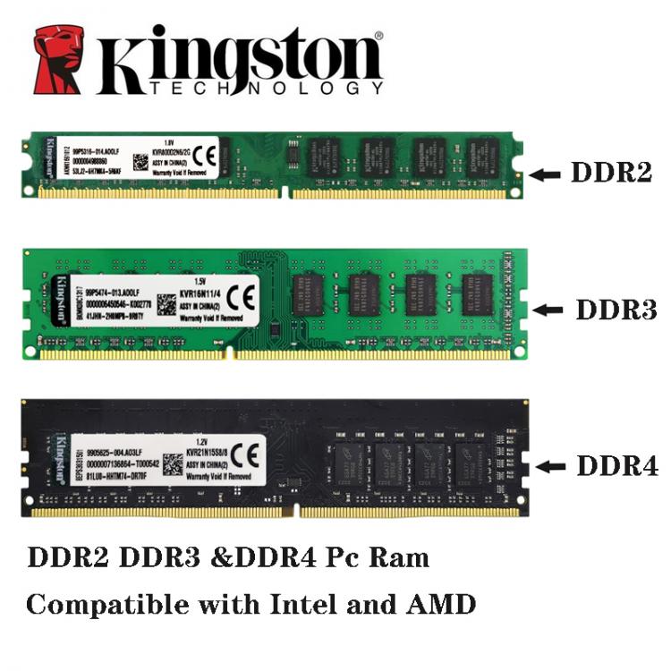 all in one place חומרה Kingston PC Memory RAM Memoria Module Computer Desktop 1GB 2GB PC2 DDR2  667 800 1333 1600MHZ UDIMM PC3 12800U 4GB DDR3 8GB RAM
