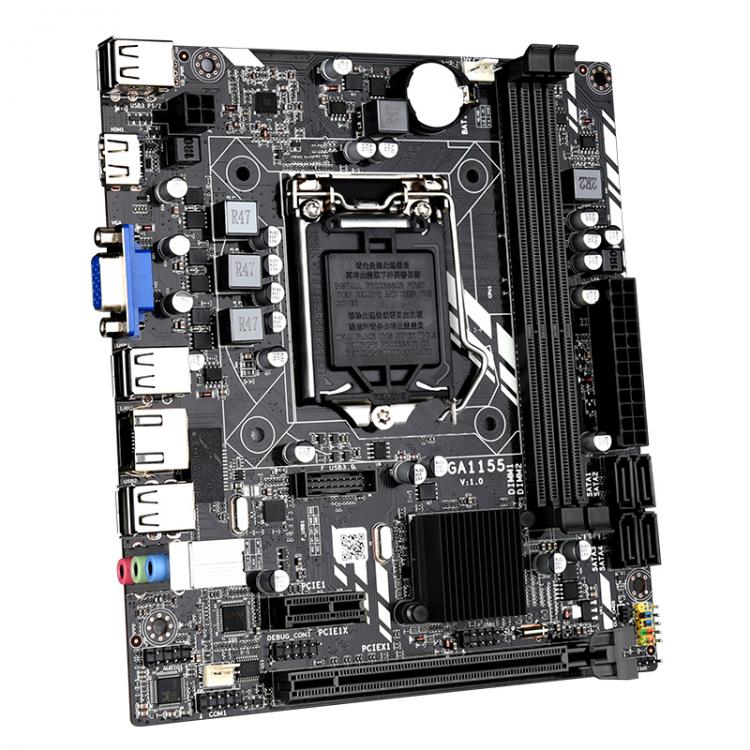 all in one place חומרה LGA 1155 Motherboard For Intel Core i7 / i5 / i3 / Pentium / Celeron LGA1155 DDR3 M-ATX Intel Motherboards H61M 100% Fully Test