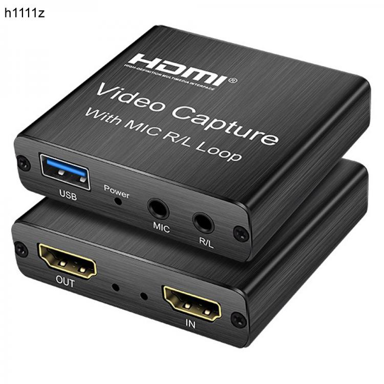 all in one place חומרה 4K HDMI Video Capture Card 1080p Board Game Capture Card USB 2.0 Recorder Box Device for Live Streaming Video Recording Loop Out