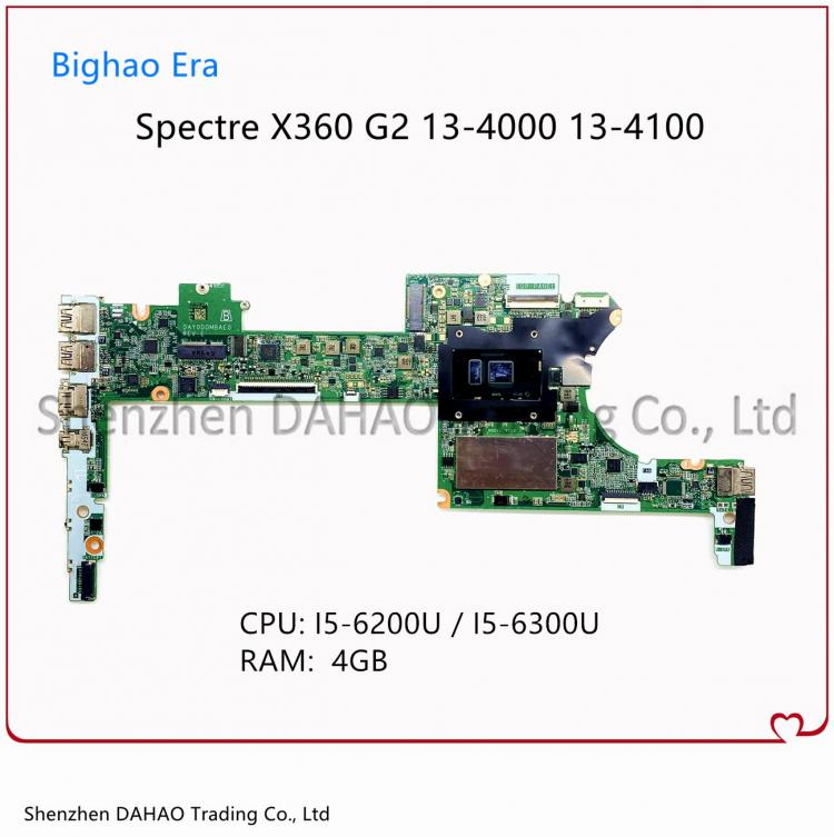 all in one place חומרה For HP Specter X360 G2 13-4000 13-4100 13-4102 Laptop Motherboard DAY0DDMBAE0 With i5-6200U/6300U 4GB-RAM 828827-601 828827-001