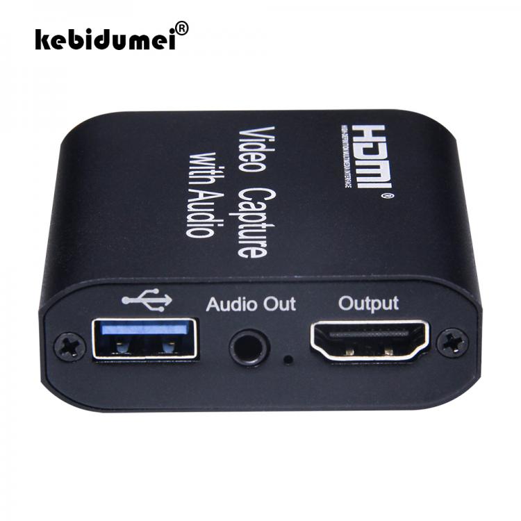 all in one place חומרה Graphics Capture Card 4K HDMI To USB 2.0 Loop Out Video Recording Box for PC Game Live Streaming Video Recorder Mic In Audio Out
