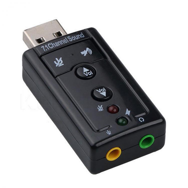 all in one place חומרה 1pc External Mini USB 2.0 3D Virtual 480Mbps 7.1 Channel Audio Sound Card Adapter for PC Desktop Notebook