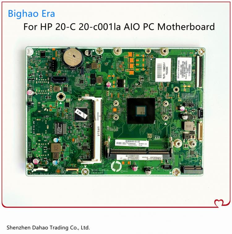 all in one place חומרה Original All-in-One Mainboard For HP 20-C 20-c001la AIO PC Motherboard W/ Intel CPU DAN91AMB6D0 844831-002 844831-602 844831-601
