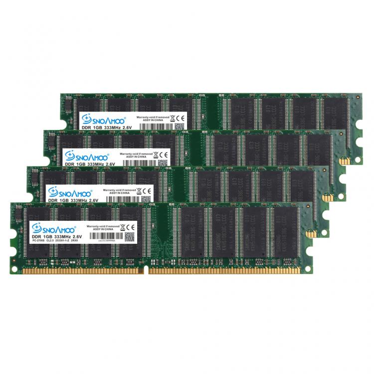 all in one place חומרה SNOAMOO DDR 1GB 333MHz 400MHz PC-3200 desktop high-quality memory CL3 DIMM RAM 1G lifetime warranty