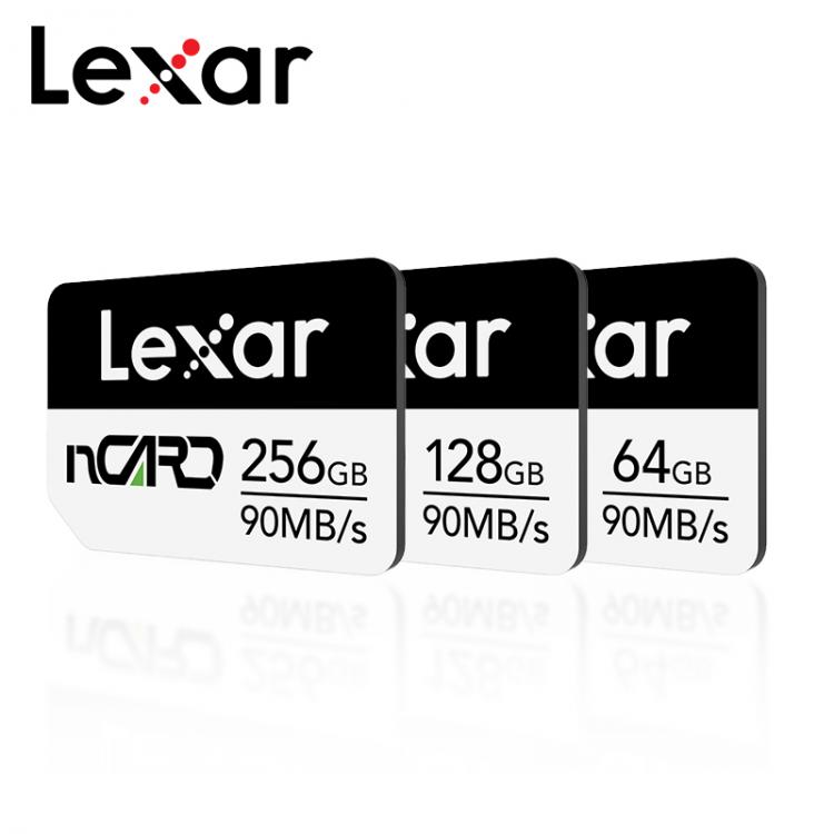 all in one place אביזרים Original Lexar nCard 64GB 128GB Nano 256GB Cartão de Memória Flash de Alta Velocidade Do Cartão de Memória Do Telefone Max 90 