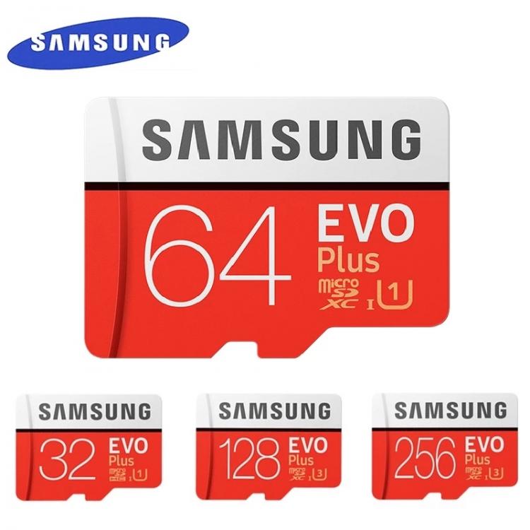 all in one place אביזרים Original Samsung EVO PLUS 512GB 256GB Memory Card 128GB  64GB Class10 U3 4K SDHC SDXC Card 32GB MicroSD UHS-I TF Flash Cards