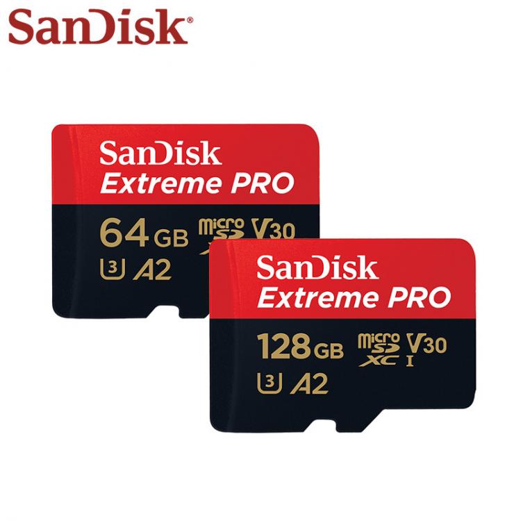 all in one place אביזרים SanDisk Memory Card Extreme PRO SDQXP V30 128GB UP To 170MB/s Micro SD Card U3 A2 64GB Flash Card UHS-I TF Memory Card