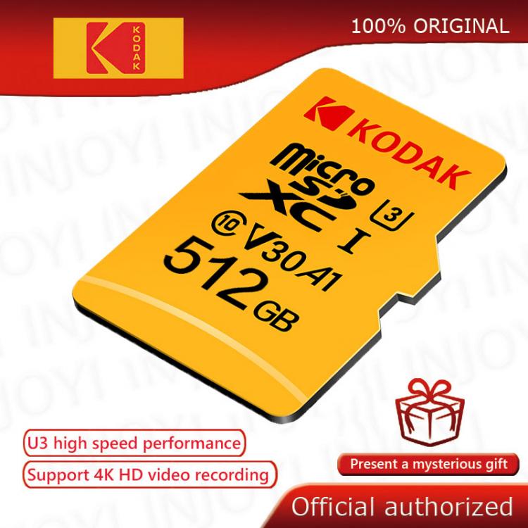 all in one place אביזרים Kodak Micro SD Card 512GB 256GB 128GB 64GB 32GB class10 Flash Memory Card U3 4K High Speed cartao de memoria