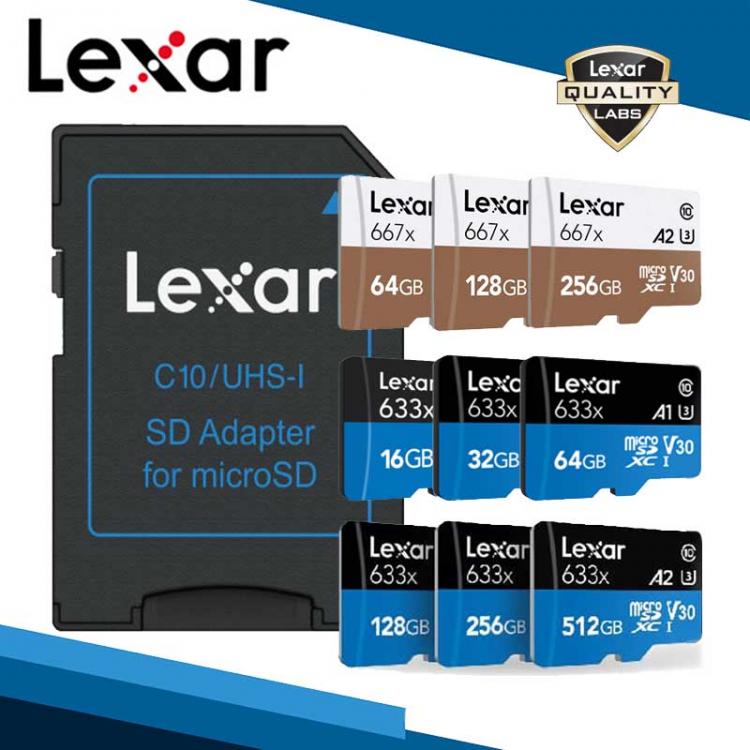 all in one place אביזרים Lexar micro sd 128gb memory card cartao de memoria tarjeta micro sd card microsd 256gb free shiping tf card 512gb sd cards gopro