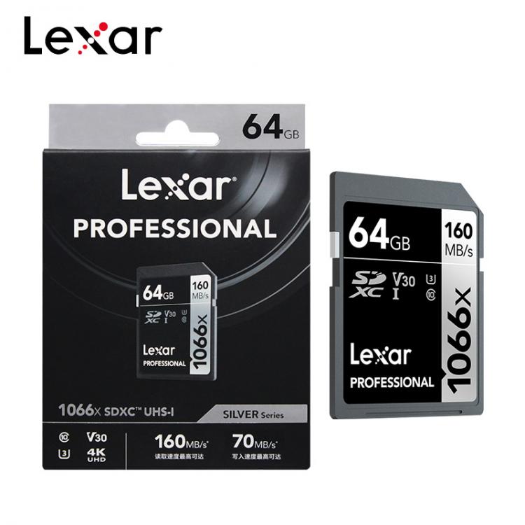 all in one place אביזרים Lexar 1066x Memory Card 64GB 128GB Class 10 Read Speed up to 160mb/S 256GB U3 V30 UHS-I Professional SD Card For 4K UHD Camera