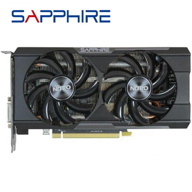 all in one place חומרה Used SAPPHIRE Graphics Cards R7 R9 370 4GB 256Bit GDDR5 Video Card For AMD AMD R9 370X Series R7 370 4GB DisplayPort PCI-E