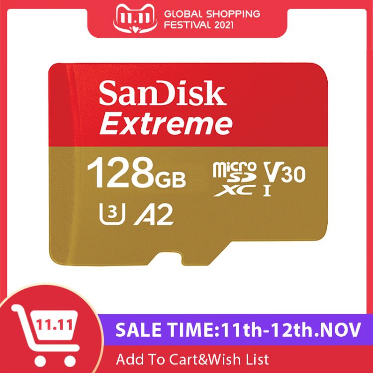 all in one place אביזרים Sandisk Original Memory Card Extreme Micro SD Card A2 A1 V30 U3 Flash Card  64GB 32GB TF Card 128GB Memory Microsd For Free Ship
