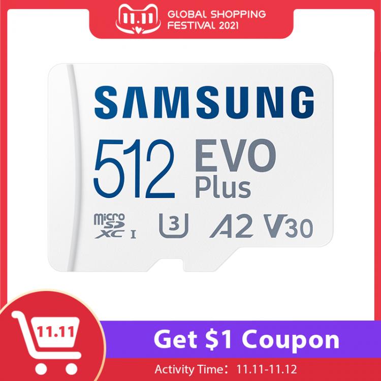 all in one place אביזרים SAMSUNG Microsd Card 256G 128GB 64GB Micro SD Card 512GB Memory Card TF Flash Card Class10 U3 SDXC I Grade EVO+ PLUS